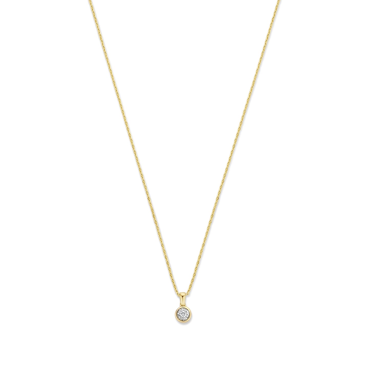 De la Paix Inaya 14 karat gold necklace with diamond 0.03 carat -  - Isabel Bernard