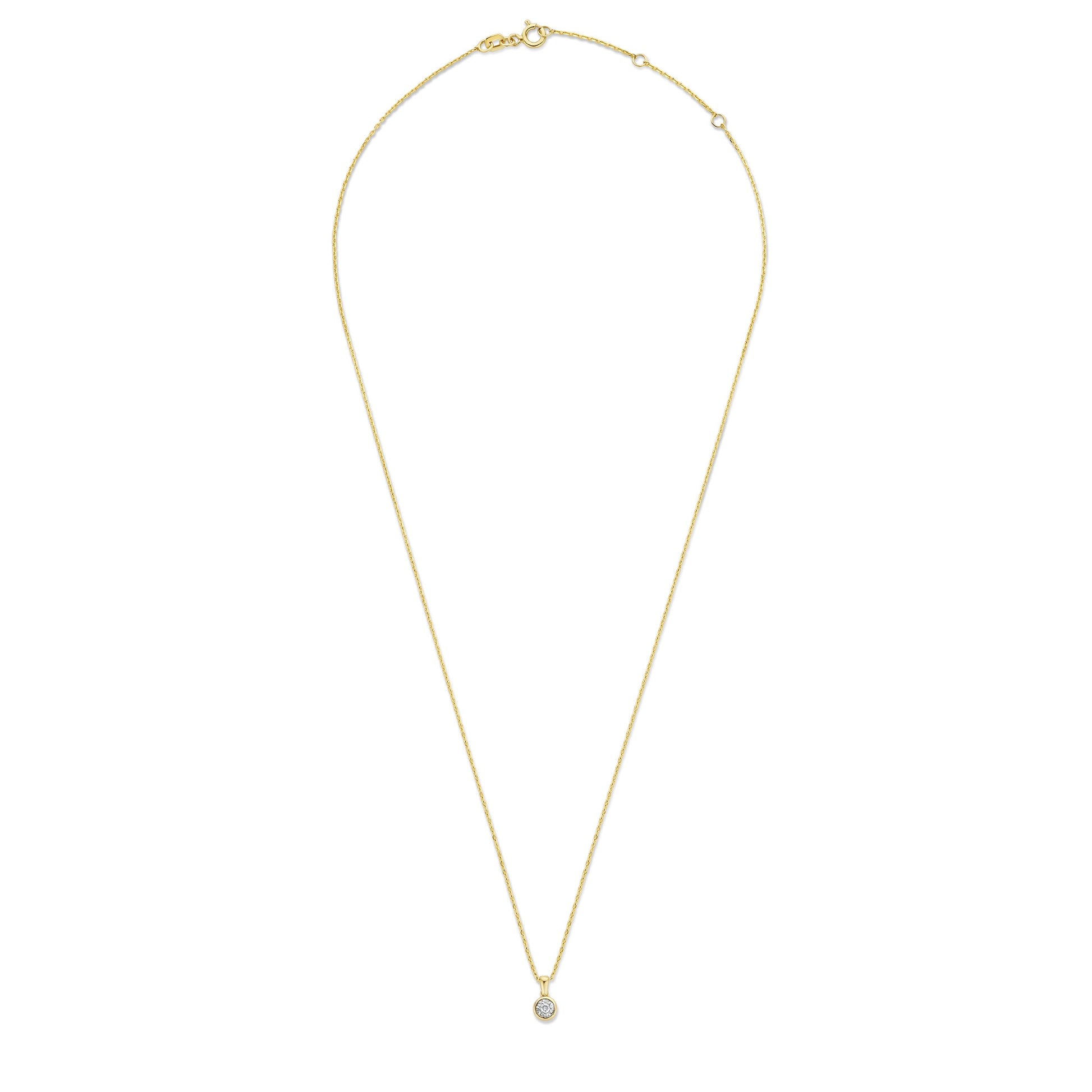 De la Paix Inaya 14 karat gold necklace with diamond 0.03 carat -  - Isabel Bernard