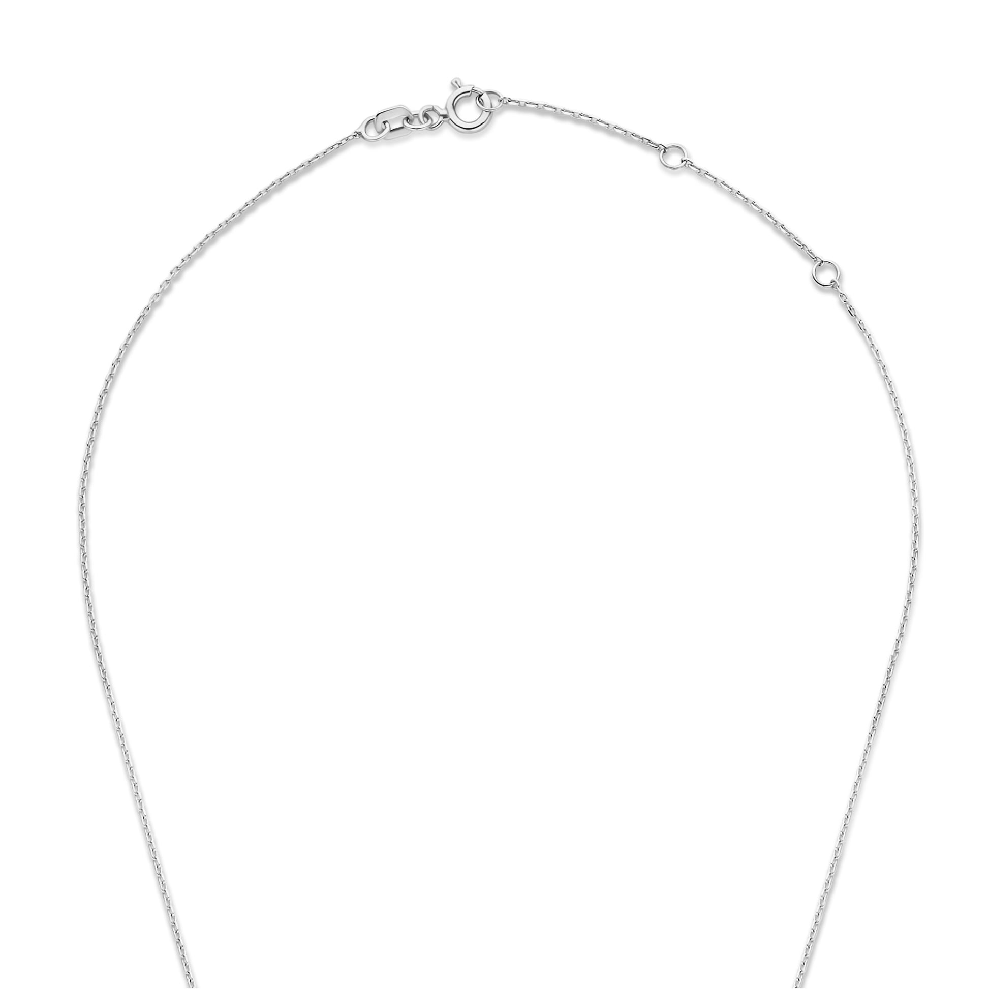 De la Paix Inaya 14 karat white gold necklace with diamond 0.03 carat -  - Isabel Bernard