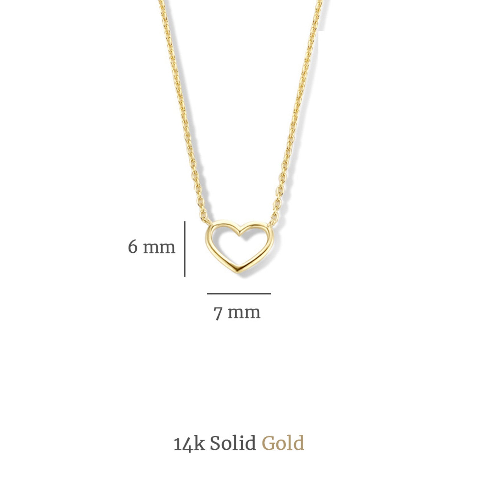 Cadeau d'Isabel 14 karat gold necklace with bracelet gift set with heart -  - Isabel Bernard