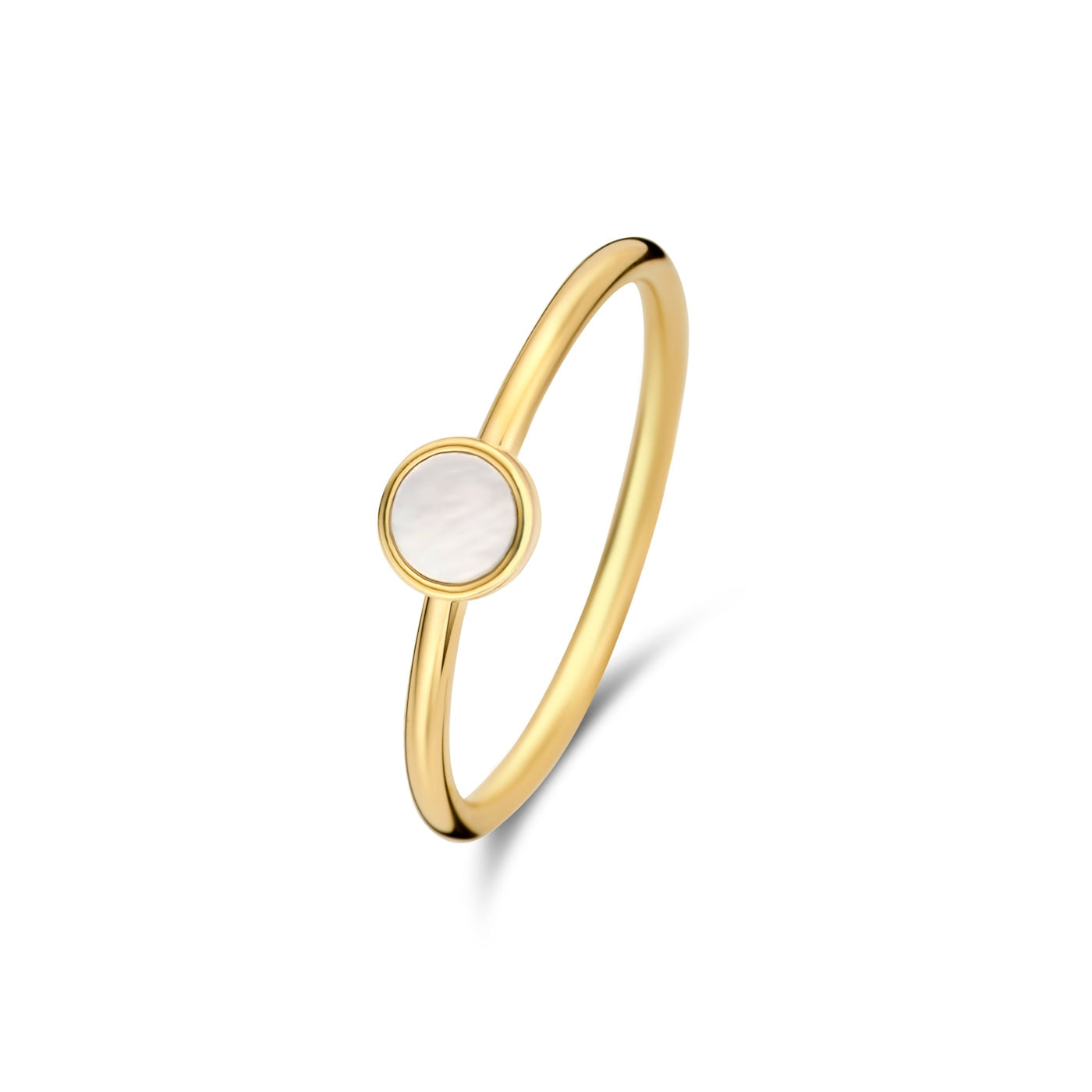 Belleville Nova 14 karat gold ring with mother of pearl - - Isabel Bernard