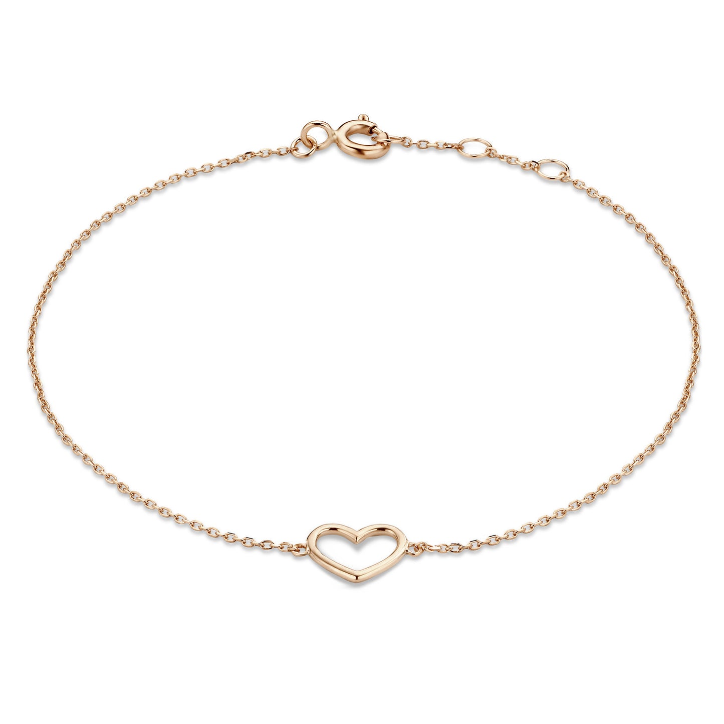 Cadeau d'Isabel 14 karat rose gold necklace with bracelet gift set with heart -  - Isabel Bernard