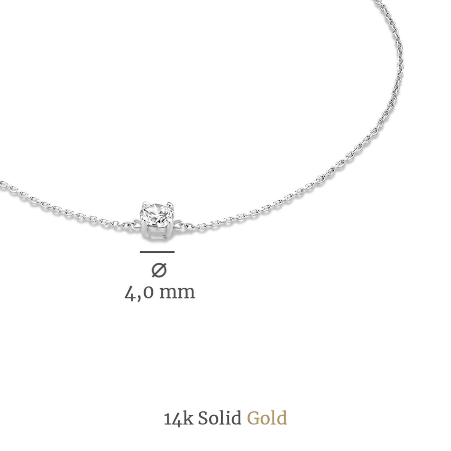 Cadeau d'Isabel 14 karat white gold necklace with bracelet gift set -  - Isabel Bernard