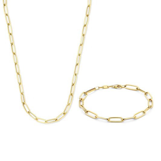 Cadeau d'Isabel 14 karat gold necklace and bracelet gift set -  - Isabel Bernard