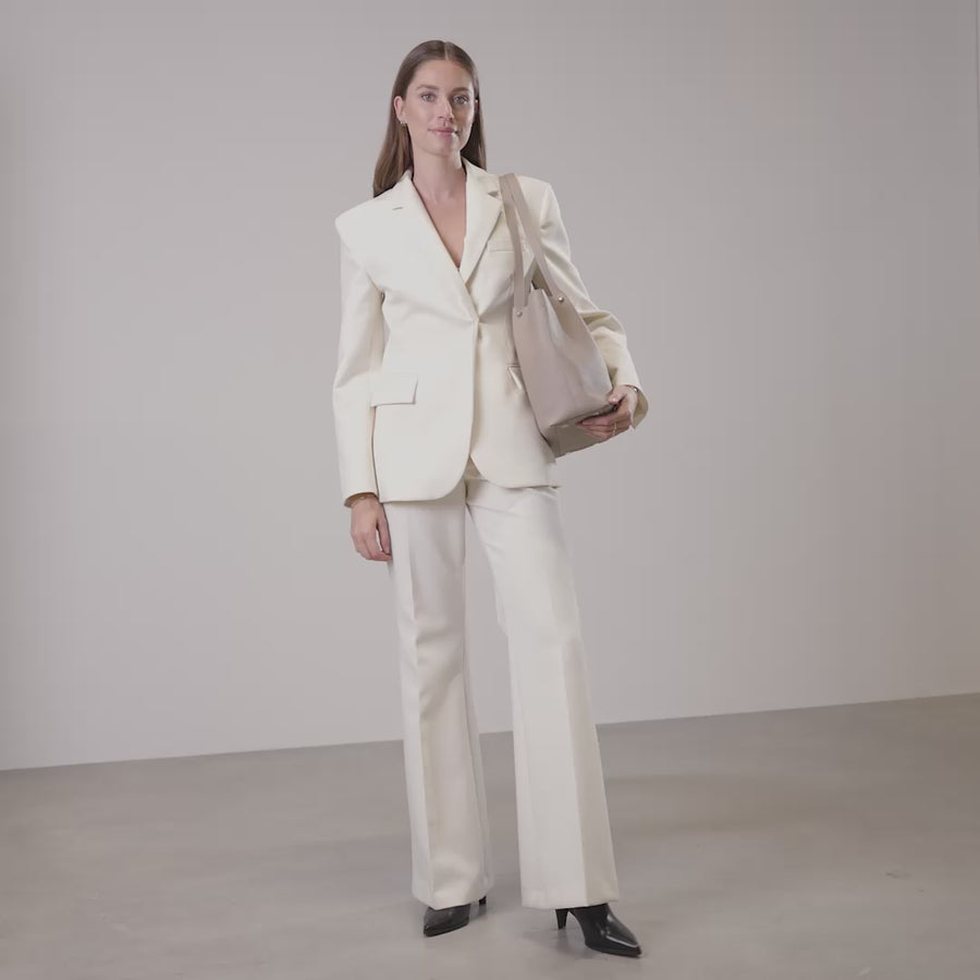 Honoré Nata taupe leather shopper calfskin leather - - Isabel Bernard