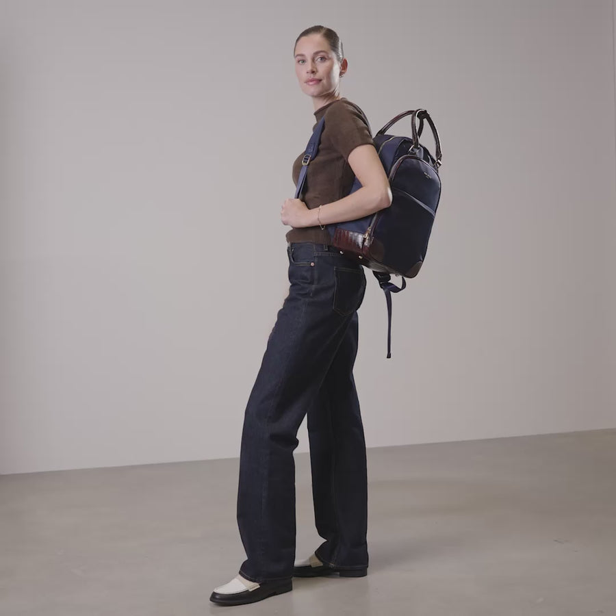 Du Louvre Cher blue backpack - - Isabel Bernard